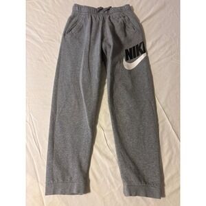Nike Sweatpants Kids Large Gray Excellent Futura Logo Fleece Joggers